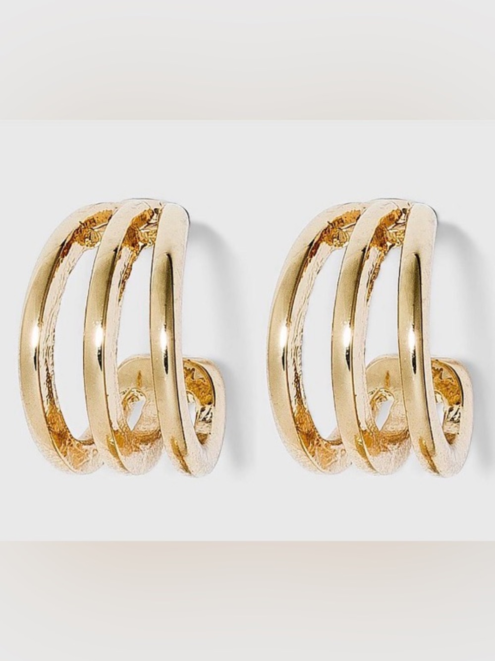 Ear Cuff and Hoop Earrings